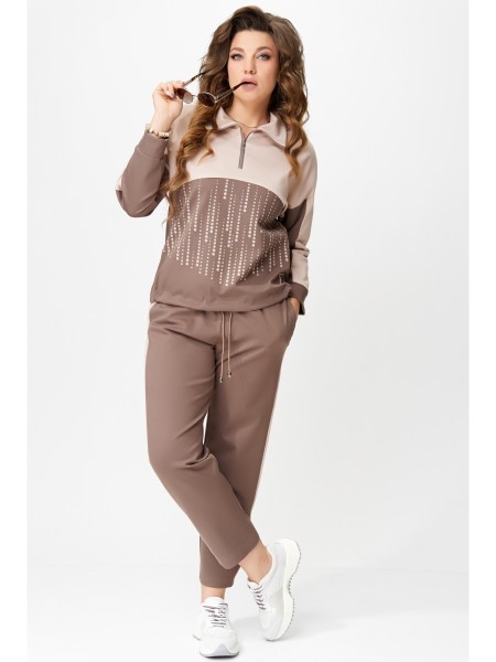 1863 шоколадно-бежевый