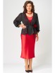 Плательный костюм артикул: 3201 красно-черный от FITA - вид 6