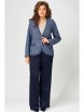 Брючный костюм артикул: 4056 бежево-синий от FITA - вид 1