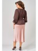 Плательный костюм артикул: 3193 розово-шоколадный от FITA - вид 2