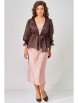 Плательный костюм артикул: 3193 розово-шоколадный от FITA - вид 1