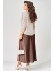 Юбочный костюм артикул: 4153 шоколадно-бежевый от FITA - вид 2