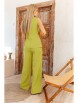 Брючный костюм артикул: 2014G горчица от AmberaStyle - вид 2