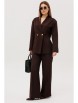 Брючный костюм артикул: 2132-1 шоколад от AmberaStyle - вид 1