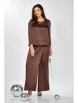 Брючный костюм артикул: М-626 молочный шоколад от ЗигзагСтиль - вид 8