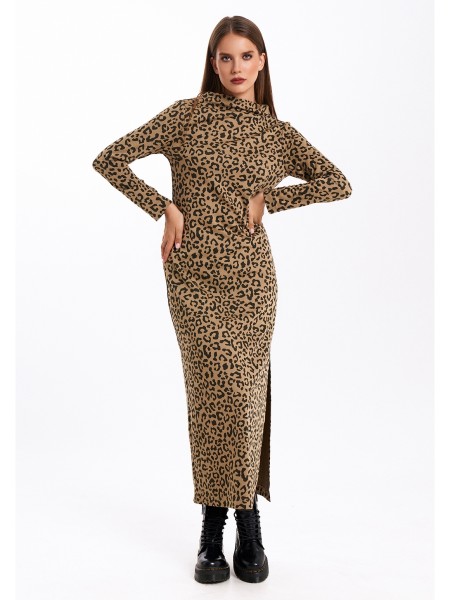 1057 беж/принт леопард