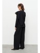 Брючный костюм артикул: 8053 черный от KaVaRi - вид 2