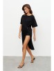 Костюм с шортами артикул: 1136 черный от KaVaRi - вид 8