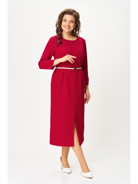 2176 бордовый+горох