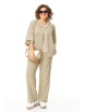 Брючный костюм артикул: М-1368 бежевый от Карина Делюкс - вид 1