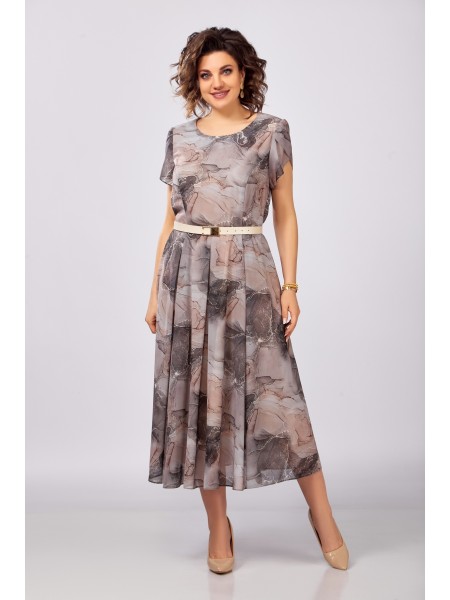 843.2 принт «бежево-коричневый мрамор»