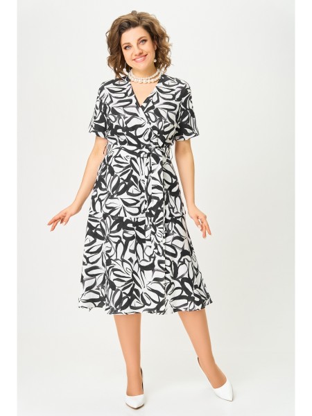 838 черно-белый принт