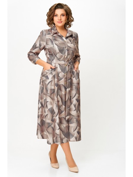 784.6 дымчато-бежевый, принт «абстракция»