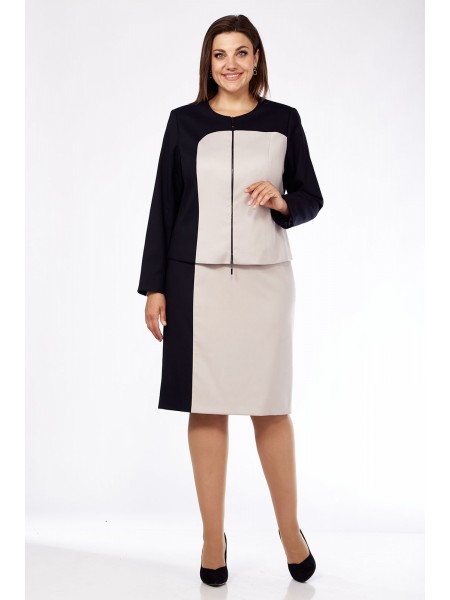 2737 черный с бежевым