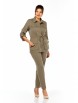 Брючный костюм артикул: 2151/6 бежево-коричневый от LadyStyleClassic - вид 4