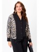 Брючный костюм артикул: 2904 черный с бежевым от LadyStyleClassic - вид 4