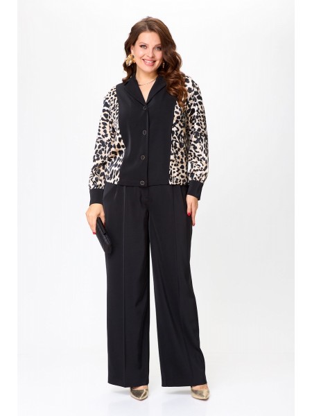 2904 черный с бежевым