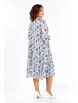 Нарядное платье артикул: 3007/1 синий с серым от LadyStyleClassic - вид 2