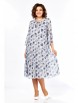 Нарядное платье артикул: 3007/1 синий с серым от LadyStyleClassic - вид 1