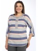 Туника артикул: 2592/2 серый с синим от LadyStyleClassic - вид 1