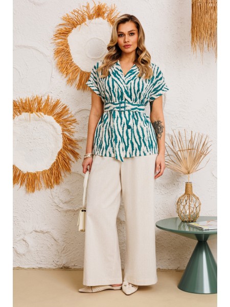 5757 бежевый+зеленый