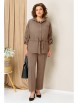Брючный костюм артикул: 1398 кофейно-бежевый от VOLNA - вид 1